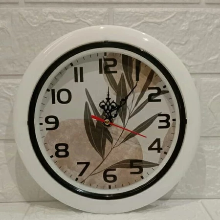 Jam Dinding 21cm Daun Aesthetic 
