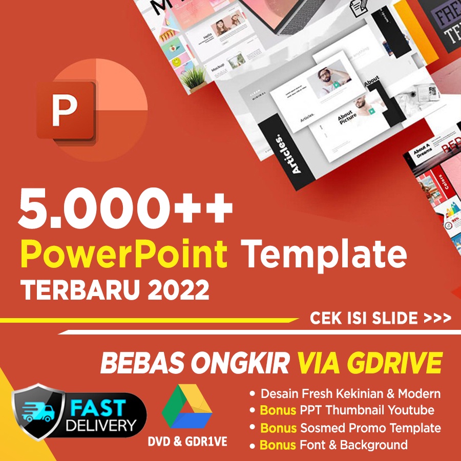 Jual [promo] 5 000 Premium Template Ppt Power Point Modern Kekinian Slide Presentasi Online