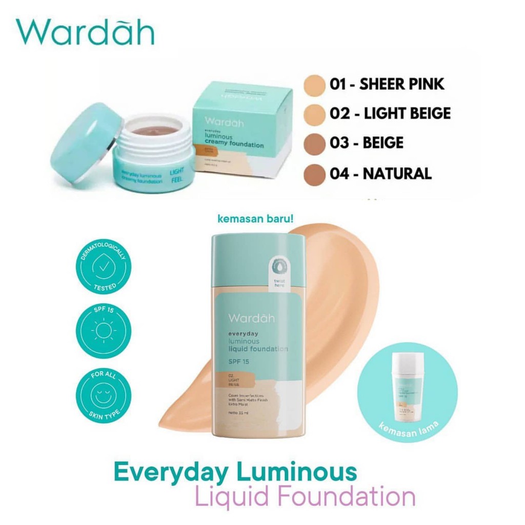 Wardah luminous shop liquid foundation