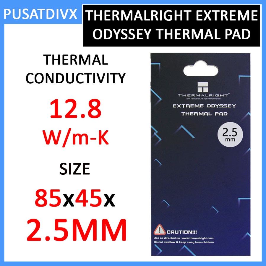 Jual THERMALRIGHT EXTREME ODYSSEY THERMAL PAD 85X45X2.5MM VRAM CHIPSET ...