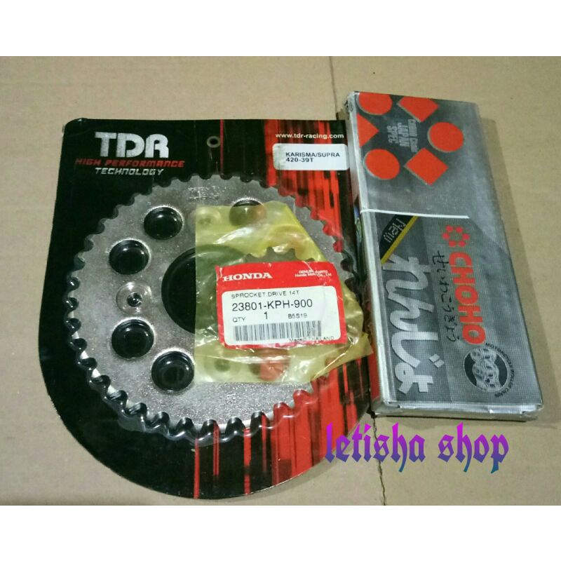 Jual GIR TDR GEAR SET+RANTE SUPRAX125,KHARISMA,REVO ABSOLUTE