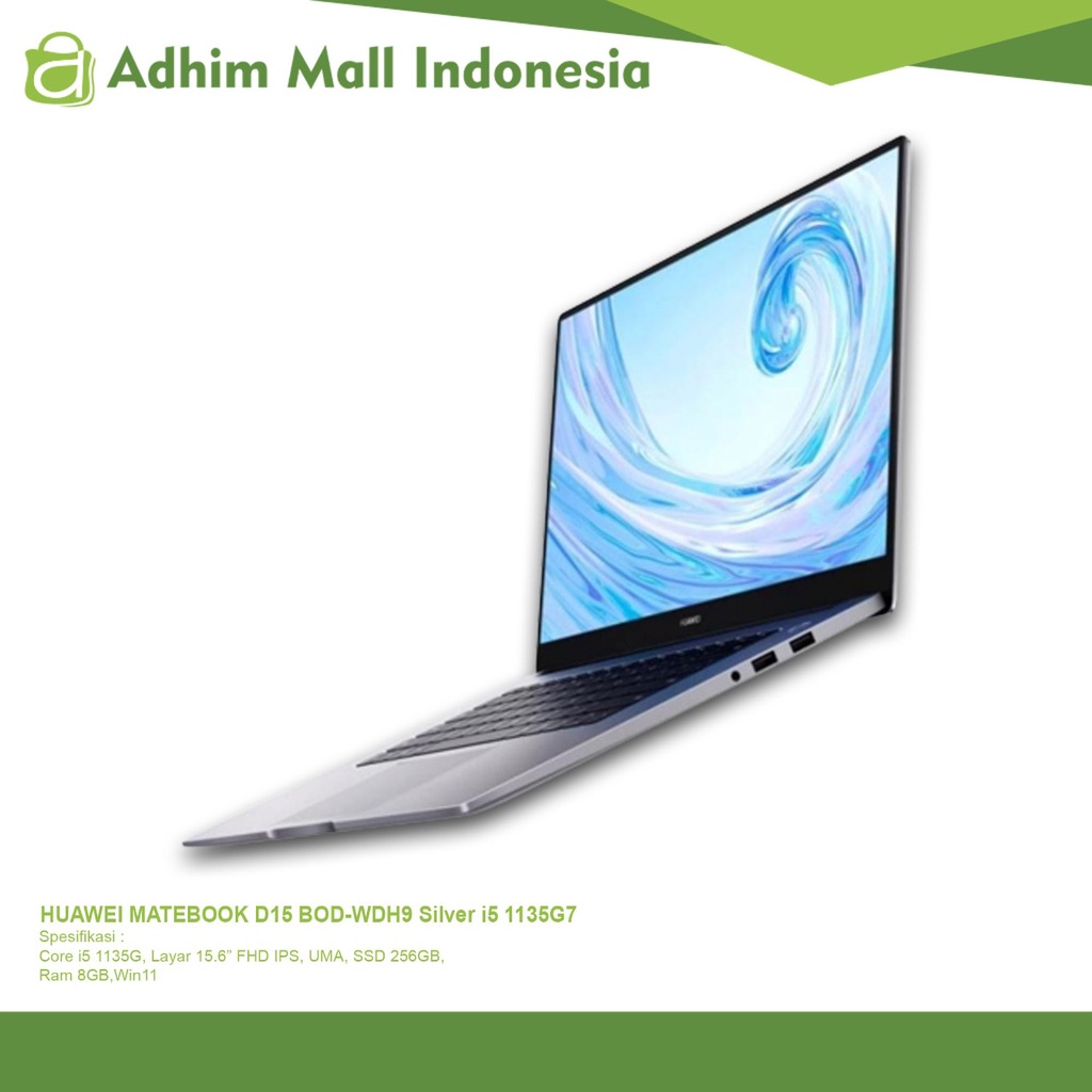 Jual HUAWEI MATEBOOK D15 BOD-WDH9 SILVER i5 1135G7 | Shopee Indonesia