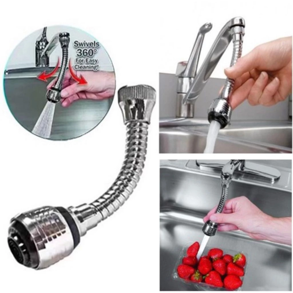 [UNIK88] Turbo Flex Faucet 360 Derajat Sambungan Kran Air Flexible 2 Mode Spray YT051 | AutoStock