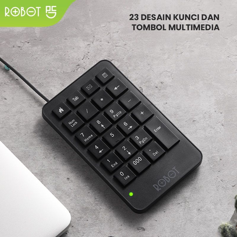 Jual Keyboard Angka Robot RK01 Black | Shopee Indonesia