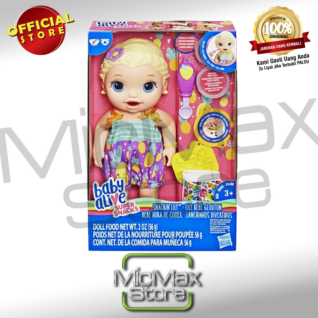 Jual Baby Alive Super Snacks Snackin Lily Doll Food Mainan Original Asli Shopee Indonesia