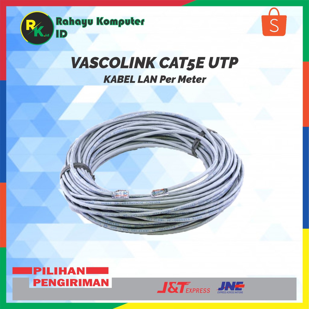 Jual Vascolink Cable UTP Cat5e / UTP Kabel Lan Cat5e CCACAT5e Per