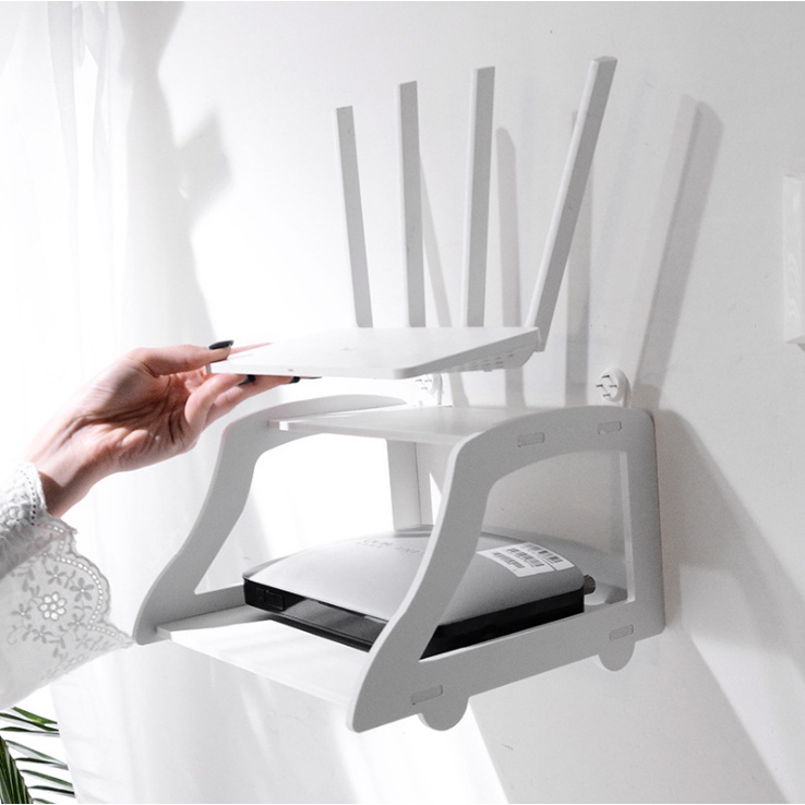 Jual Rak Ambalan Gantung Tempel Dinding Susun Modem Router Wifi Telpon ...