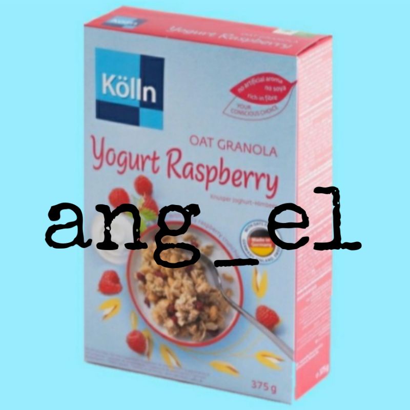 Jual Kolln Oat Muesli Yogurt Raspberry (375g) Shopee Indonesia