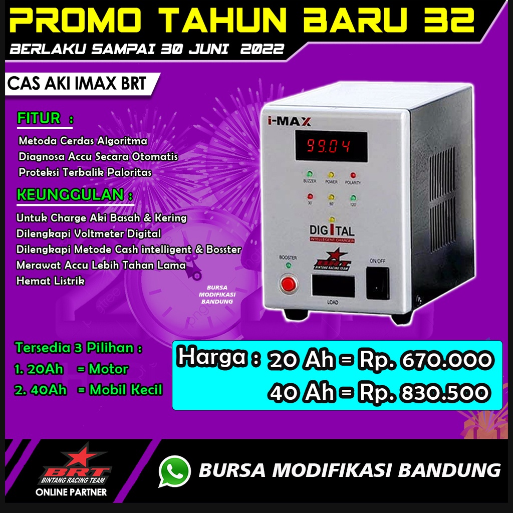 Jual Cas Aki BRT IMAX 20Ah untuk motor | Shopee Indonesia