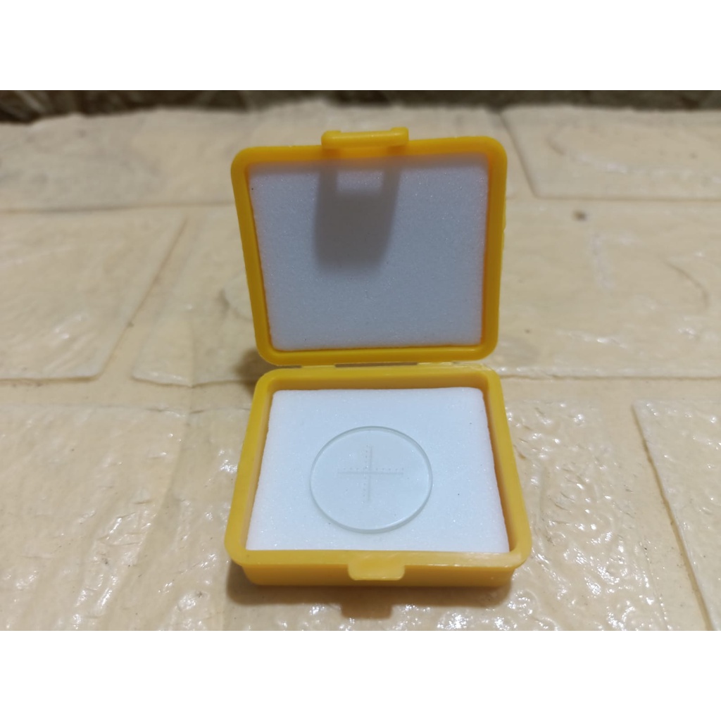 Mikroskop-Kalibrierungsfolie 45x45 Mm – PET-Mikrometer Mit Skala, Punkt & Fadenkreuz Für Messsoftware