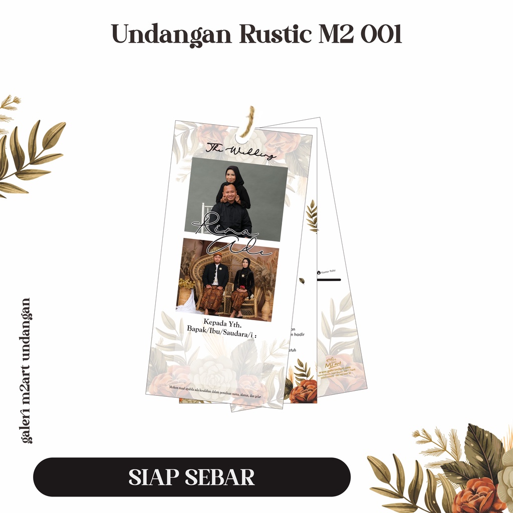 Jual Undangan Rustic Custom Foto | Shopee Indonesia