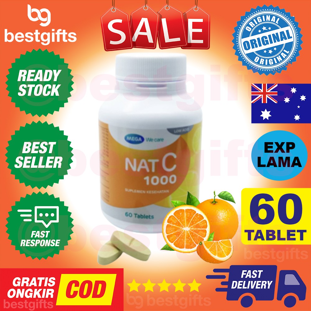 Jual Mega We Care Nat C Vitamin Vit C Mg Kekebalan Daya Tahan Imun