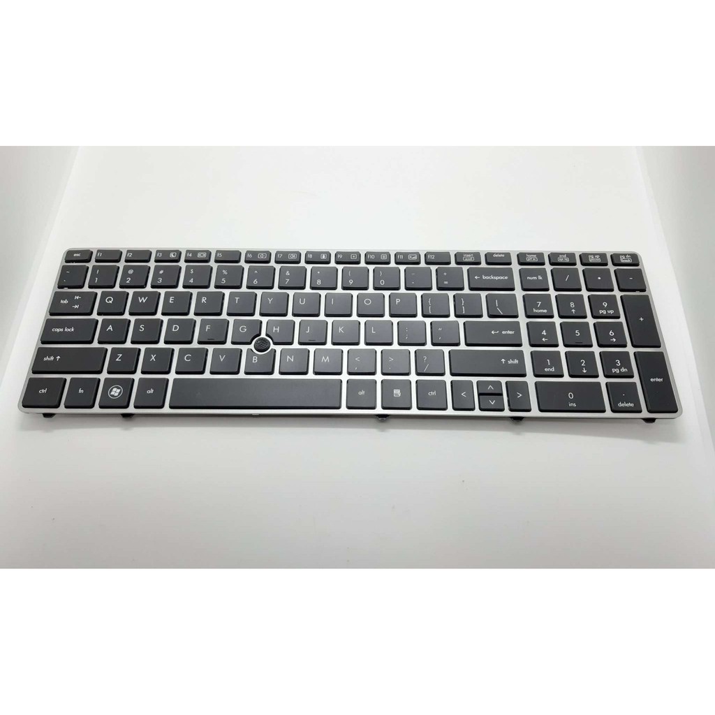 New US Layout Black Laptop Keyboard W/ Pointing Stick For HP EliteBook 8560p 8570p