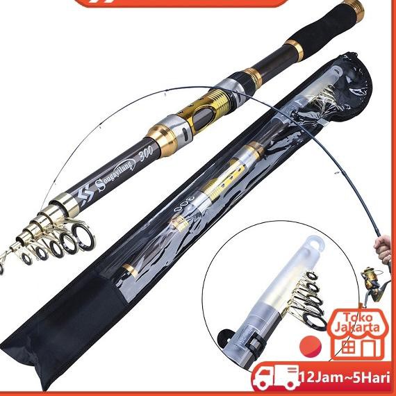 Spinning Fishing Rod Carbon Fiber 99% Trout Carp Telescopic