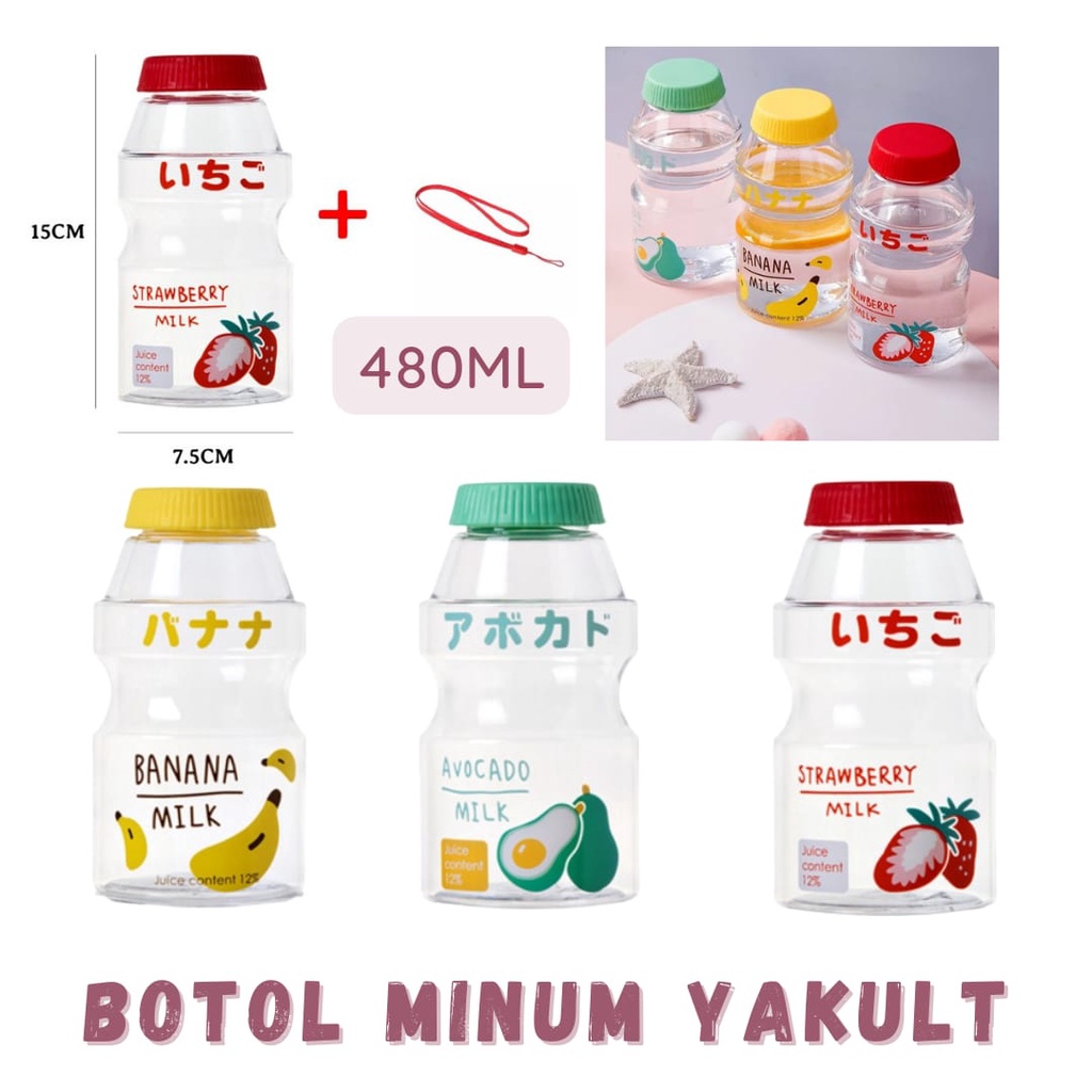 Jual Botol Minum Unik Transparan / Tali dan Non Transparan / Tali ...