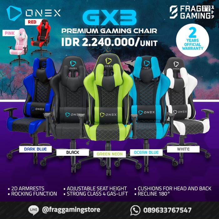 Jual ONEX GX3 / GX 3 / GX-3 Premium Quality Gaming Chair Kursi Gaming ...