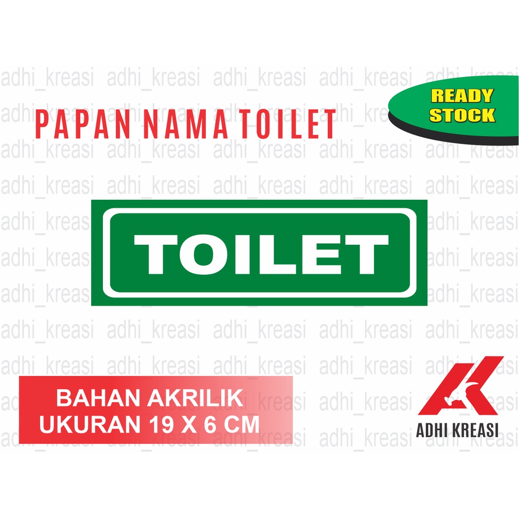 Jual Papan Nama Toilet Papan Nama Signboard Toilet Petunjuk Arah Nama Ruangan Shopee