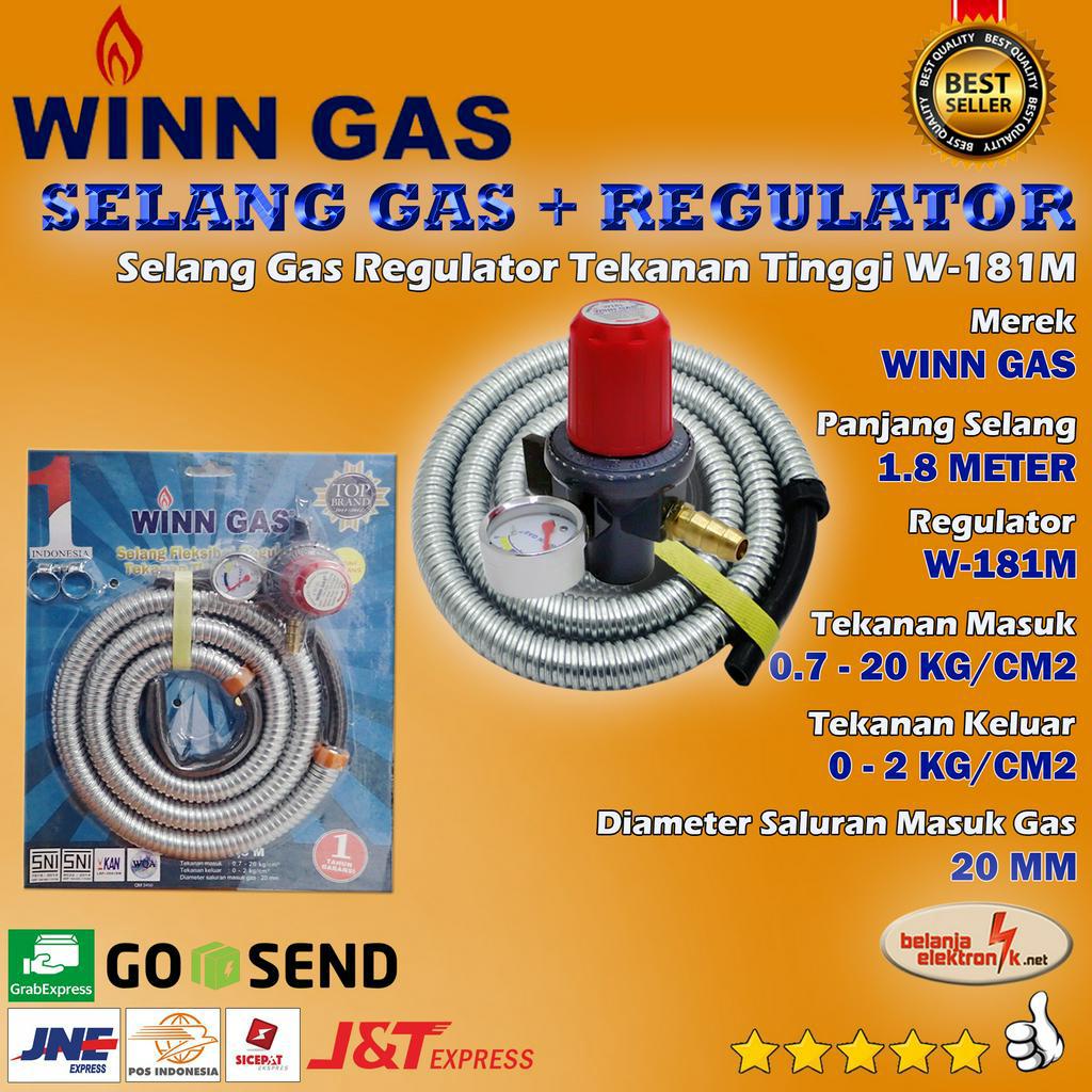 Jual Paket Selang Regulator Gas Meteran Winn Gas W Meter Shopee