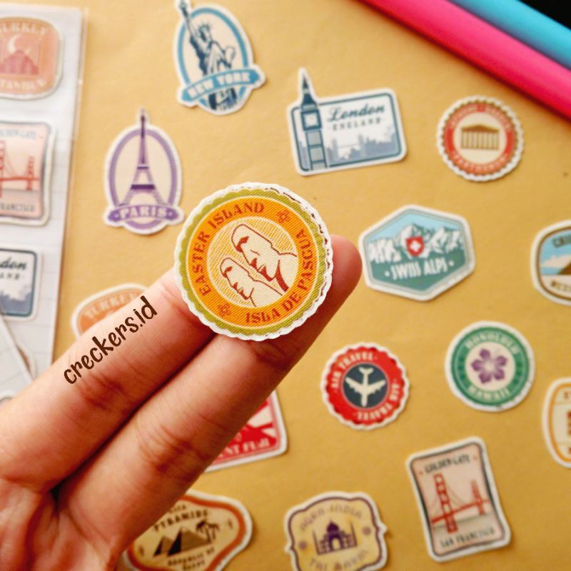 Jual Sticker Perangko Dunia Sticker Jurnal Sticker Deco | Shopee Indonesia
