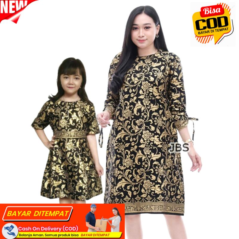 Jual PROMO TERMURAH BAJU BATIK COUPLE IBU DAN ANAK TERBARU MOTIF BAKUNG ...