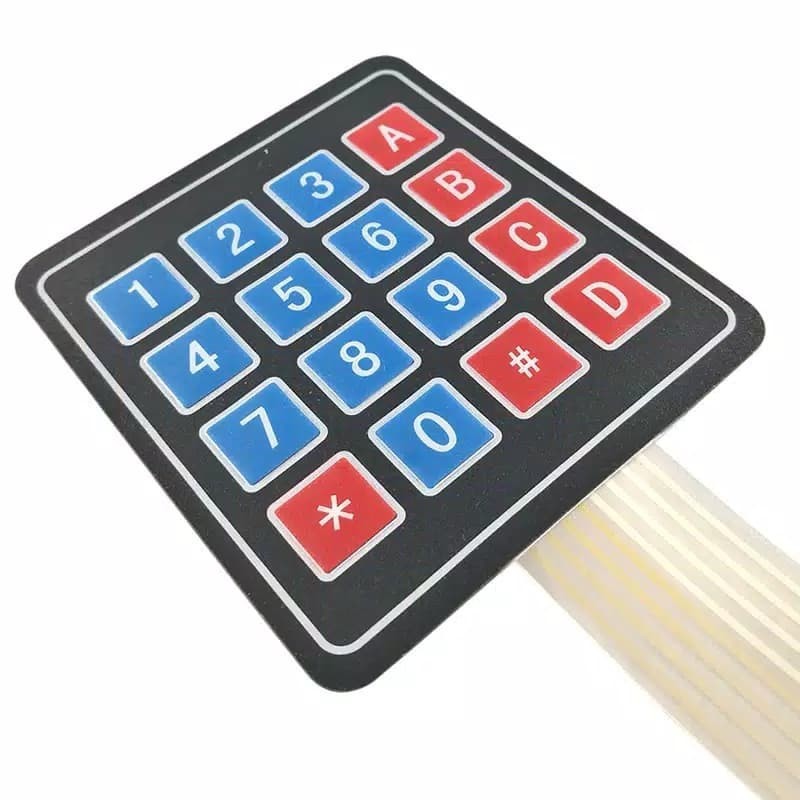 Jual Modul Membrane Switch Keypad 16 Key 4 x 4 Matrix Array 4x4 8 Pin ...