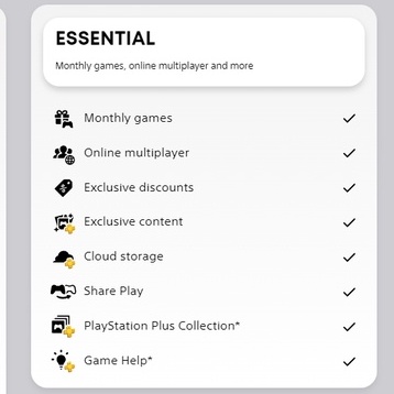 Jual PLAYSTATION PLUS PSPLUS ESSENTIAL PS4 PS5 | Shopee Indonesia
