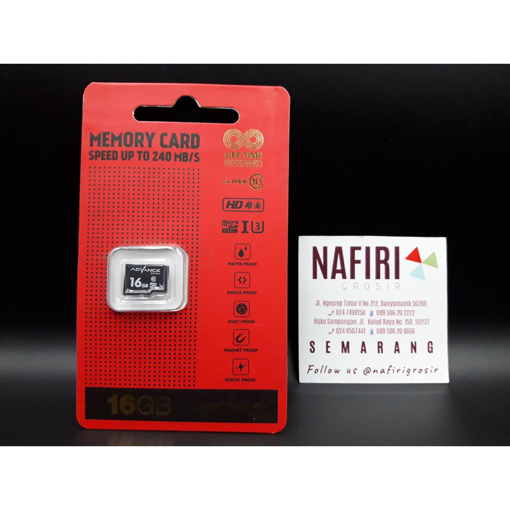 Jual MEMORY CARD MICRO SD ADVANCE 16GB CLASS 10 100MBPS | Shopee Indonesia
