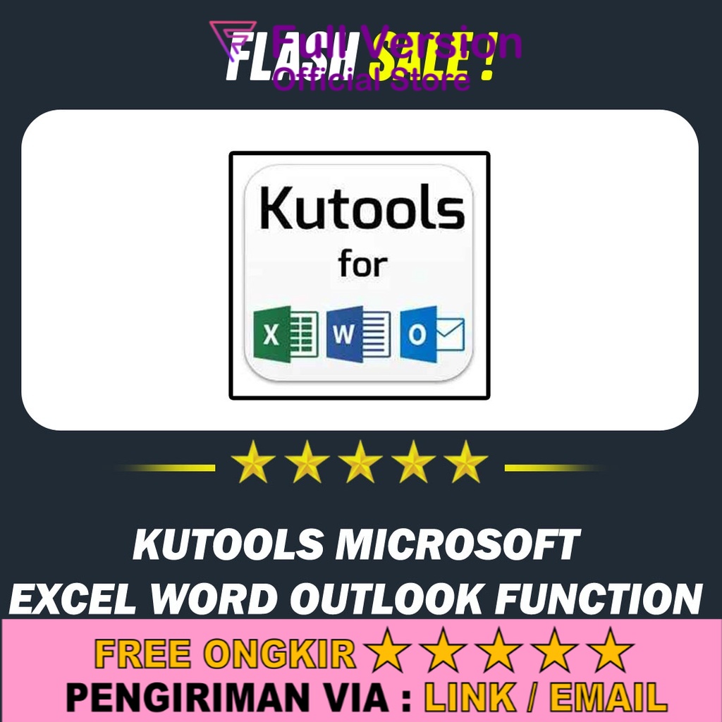 Jual Aplikasi Kutools Microsoft Excel Word Outlook Function Full Version Terbaru Ku Tools 0069