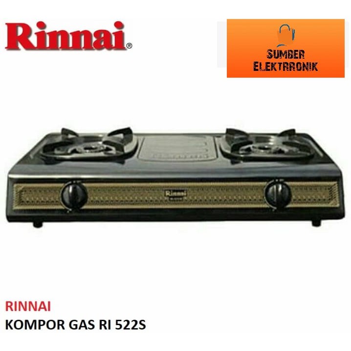 Jual Kompor Gas Rinnai Ri 522s 522 S Ri 522s 2 Tungku Shopee