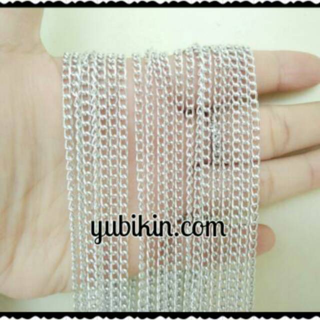 Jual 1 Meter Rantai Model Ulir Ukuran 3x4,5mm Bahan Aluminium Anti ...