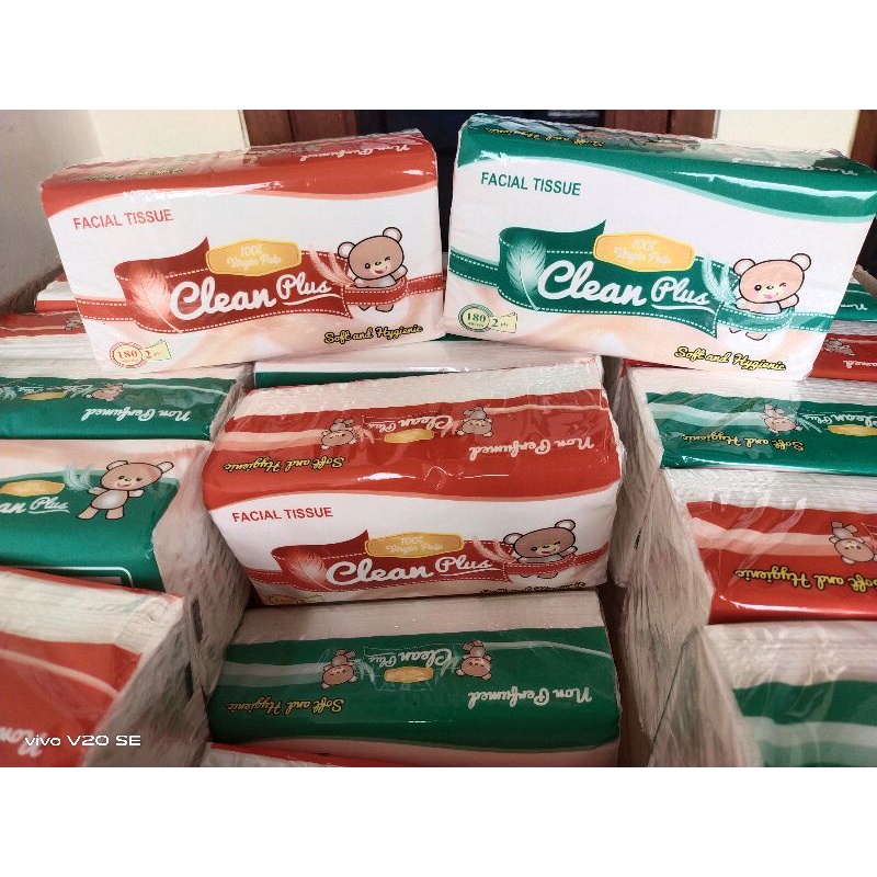 Jual TISU CLEAN PLUS 180 sheet | Shopee Indonesia