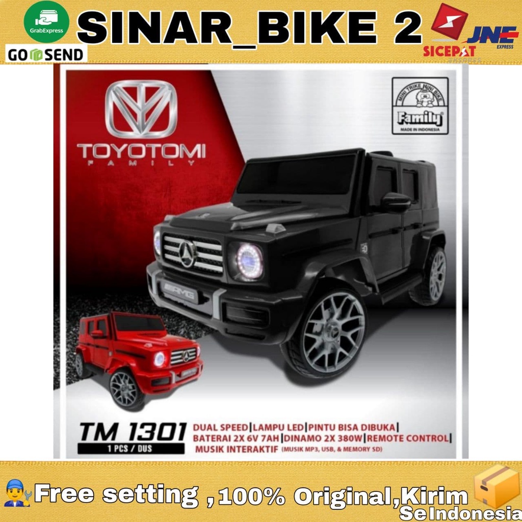 Jual Mobil Mobilan Aki Anak TOYOTOMI FAMILY TM 1301 Remote Control