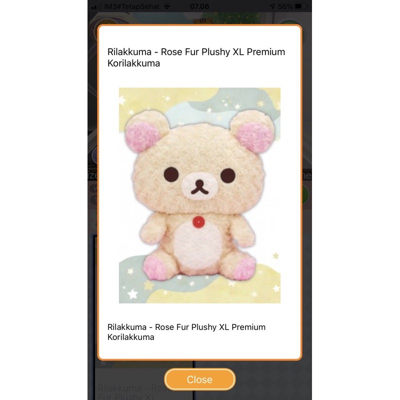 Jual Boneka Rilakkuma rose plushy korilakuma original toreba japan ...