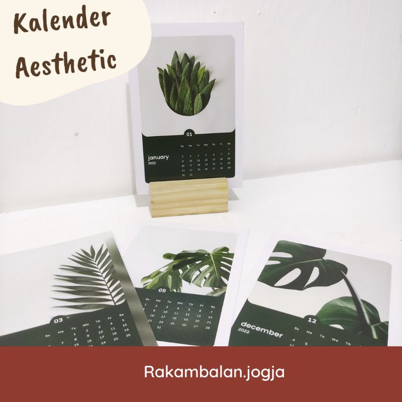 Jual Kalender aesthetic custom murah / calendar desain korea / calendar