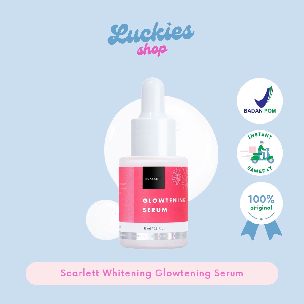 Jual Scarlett Whitening Glowtening Serum Glowtening Pencerah Wajah ...