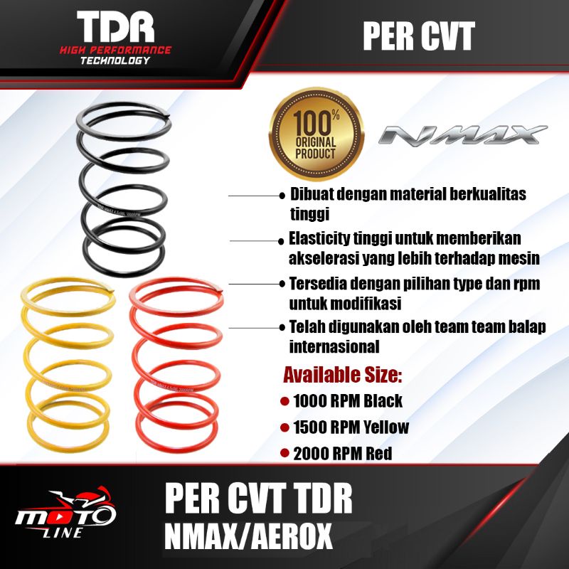 Jual PER CVT TDR CVT Spring For Nmax / Aerox New | Shopee Indonesia