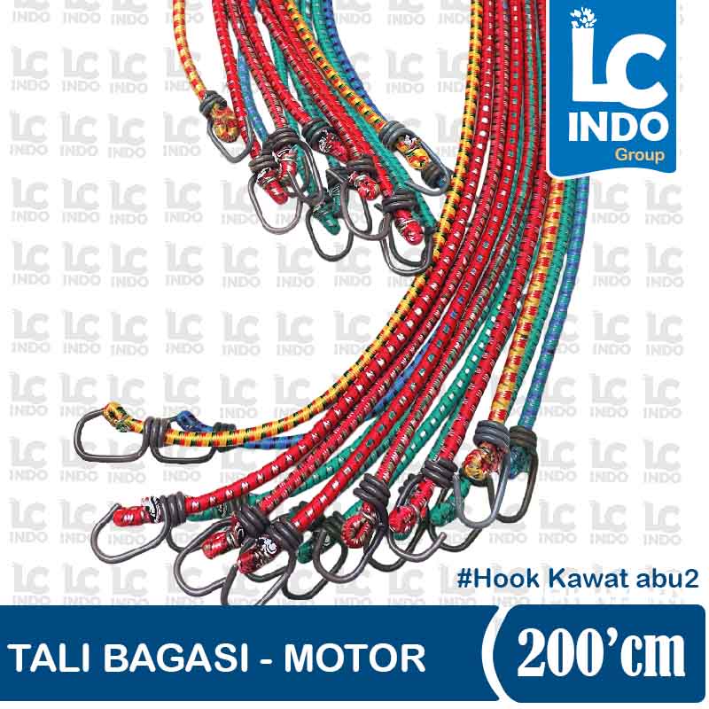 Jual Tali Bagasi Motor Pengikat Barang Ukuran Lengkap 40 / 2 Meter ...