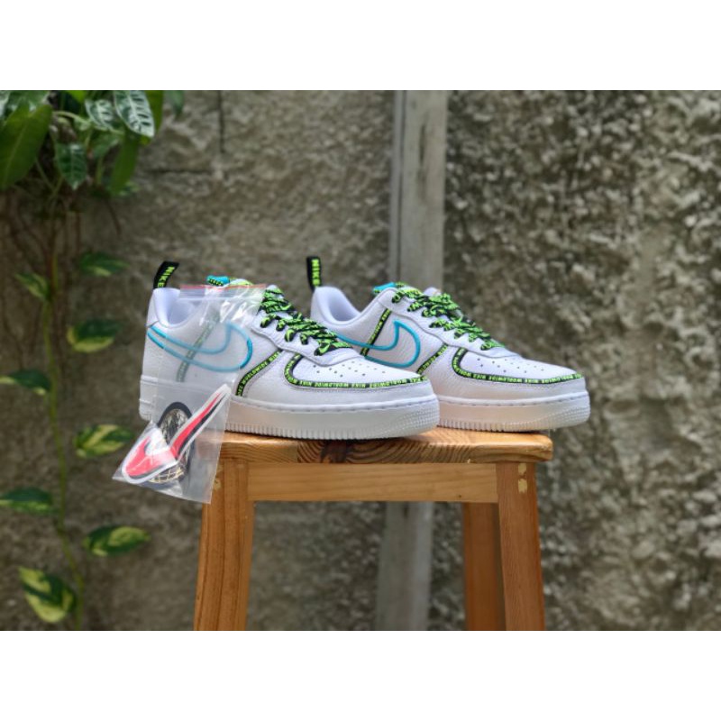 nike air force 1 high gradient white blue fury ember glow