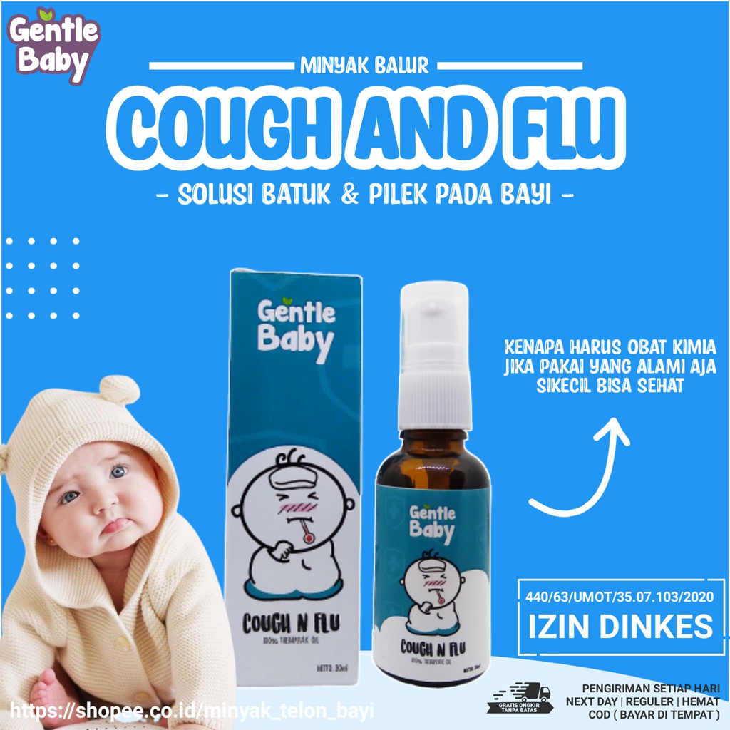 Jual Minyak Telon Essential Oil Aromatherapy Gentle Baby Cough And Flu