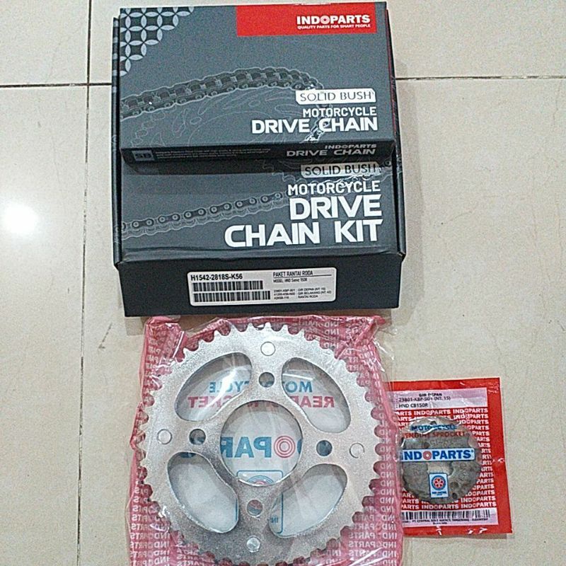Jual GEAR SET HONDA SONIC 150 MERK INDOPARTS / GEAR PAKET + RANTAI / H15422818SK56 Shopee