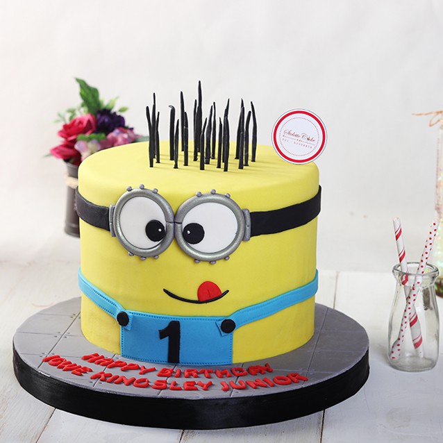 Jual Minion Kue Ulang Tahun diameter 20 cm / MOHON BACA KETERANGAN ...