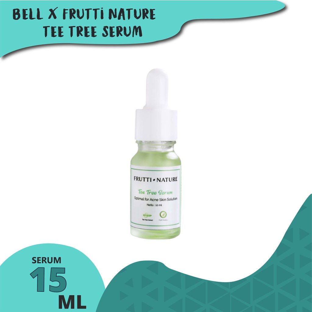 Jual Bell x Frutti Nature Tea Tree Face Oil Serum for Acne Skin Solution Shopee Indonesia