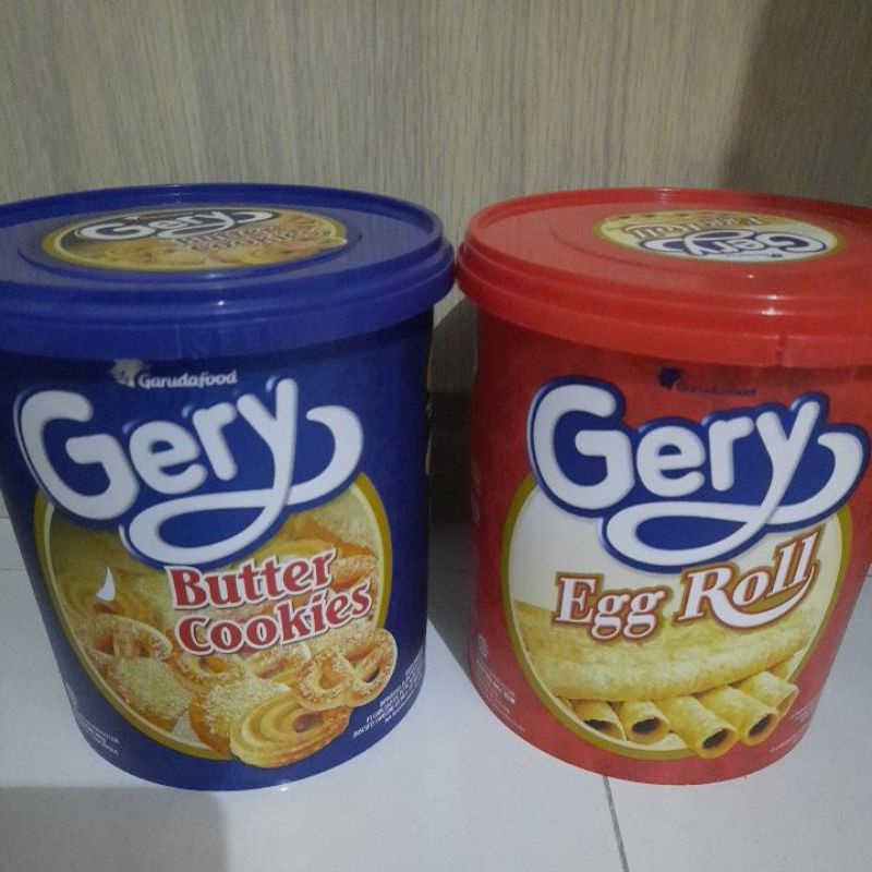 Jual Gery Butter Cookies 300gr Egg Roll 210gr Chocolate Roll 380gr EXP