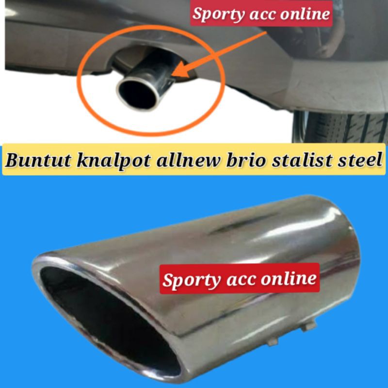 Jual Muffler cutter buntut knalpot Brio stanlist 20052020 Shopee Indonesia