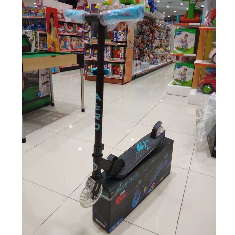 Jual PASO Aero scooter C2 ride with light wheels merah biru red blue