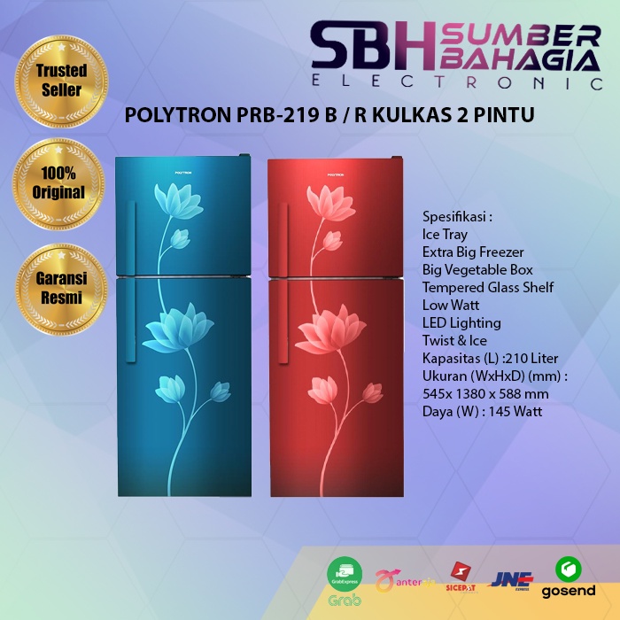 Jual POLYTRON PRB-219 R/B KULKAS 2 PINTU (NEW) (KHUSUS BANDUNG ...