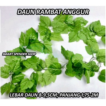 Jual Daun Rambat Plastik/Daun Rambat Artificial/Daun Rambat Dekorasi ...