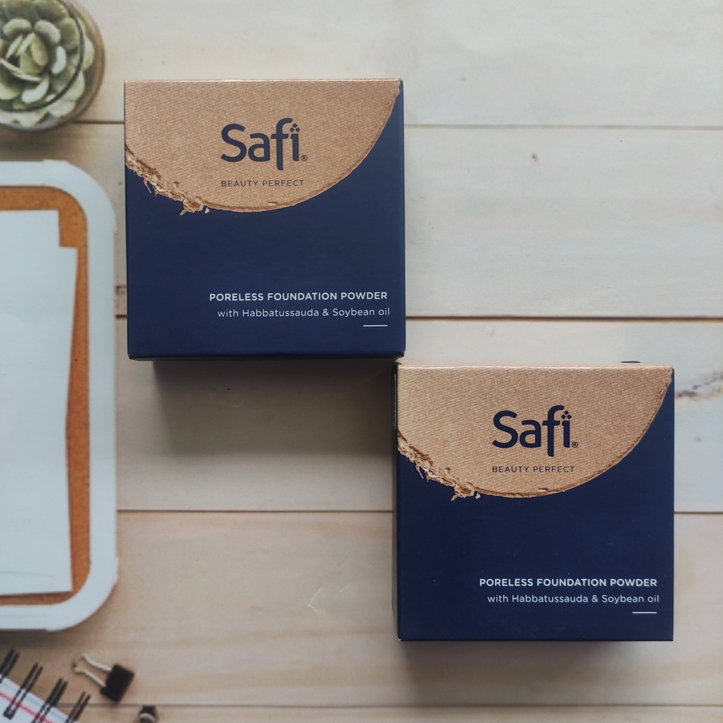 Jual Safi Beauty Perfect Poreless Foundation Powder Sand Two way cake ...