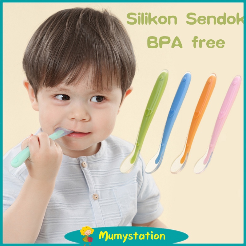 Jual OLABABY Training Spoon - 2Pcs - Sendok Makan Bayi Silikon di Seller  Maiaa Shop - Wanasari, Kab. Bekasi