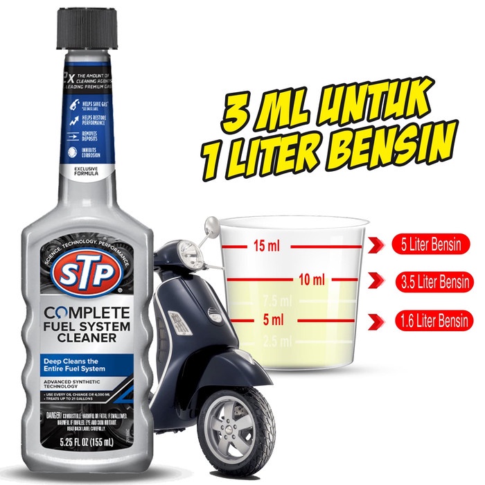 Jual STP COMPLETE FUEL SYSTEM CLEANER 155 ML (Campuran Bensin MOTOR ...